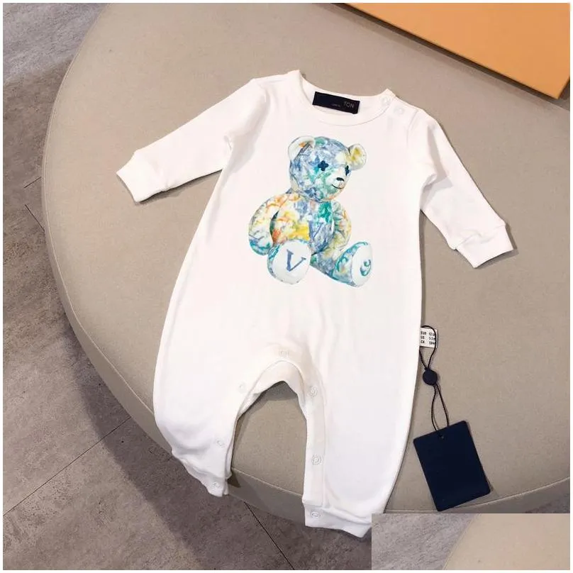 New Born Baby Onesies Luxury Designer Rompers Newborn Sets Jumpsuits Brand Girls Boys Clothes Romper Overalls Jumpsuit Kids Bodysuit For