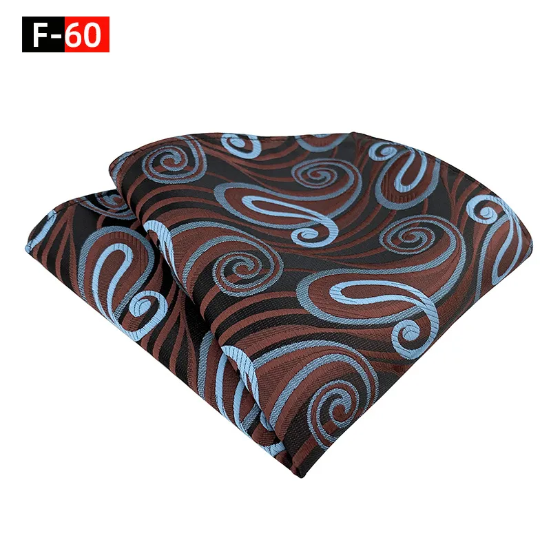 Neck Ties Fashionable Suit Men Paisley Tie Pattern Pocket Square Handkerchief Silk Hankies For Drop Delivery Fashion Accessories Otwwu