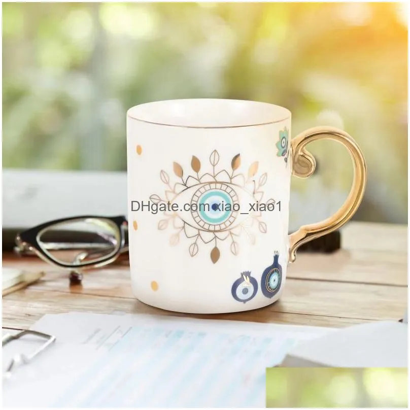 dinnerware sets ceramic coffee mug evil eye espresso cup turkish tea cute water vintage drink