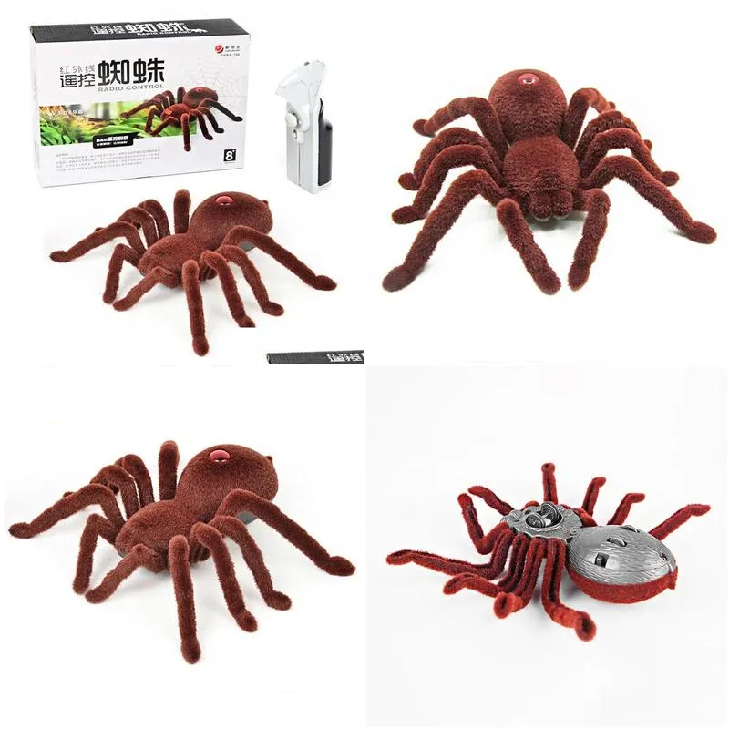 RC animal toy car infrared remote control spider Simulation model Electric crawl insect plaything Tricky Spoof gift for child 240321