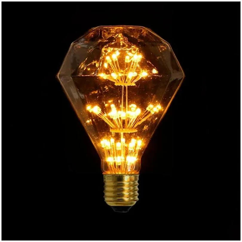 Led Bulbs Bbs Diamond G95 Edison Bb E27 220V Vintage Filament Warm Drop Delivery Lights Lighting Tubes Dhg8E