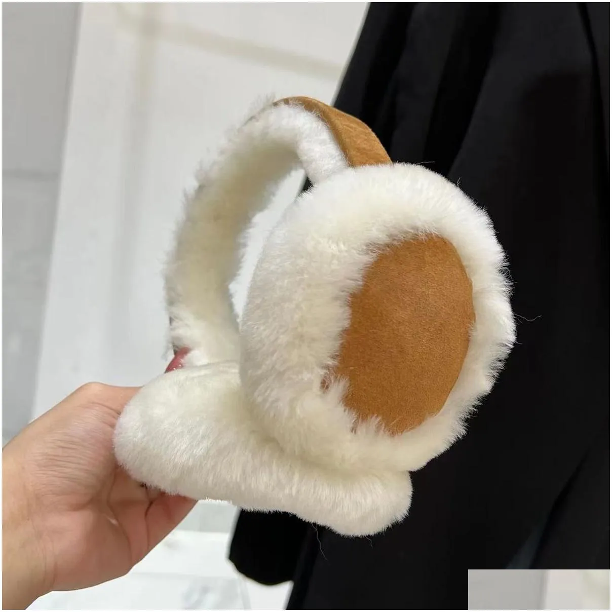 Ear Muff Winter Real Sheep Shearling Muffs Girls Ski Ers For Cute Bow Warmer Outdoor Fluffy Soft 230215 Drop Delivery Dhnmm