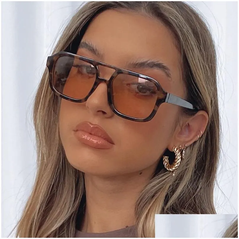 Sunglasses Yellow Sunglasse Vintage Luxury Oversized Ladies Driving S Trendy Unique Shades 220629 Drop Delivery Fashion Accessories Dhhkl