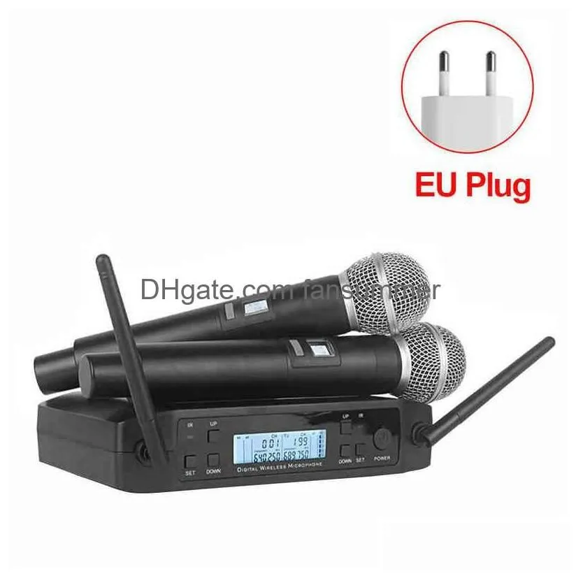 Wireless Microphone For  Uhf 600-635Mhz Professional Handheld Mic Karaoke Church Show Meeting Studio Recording Glxd4 W220314 Drop