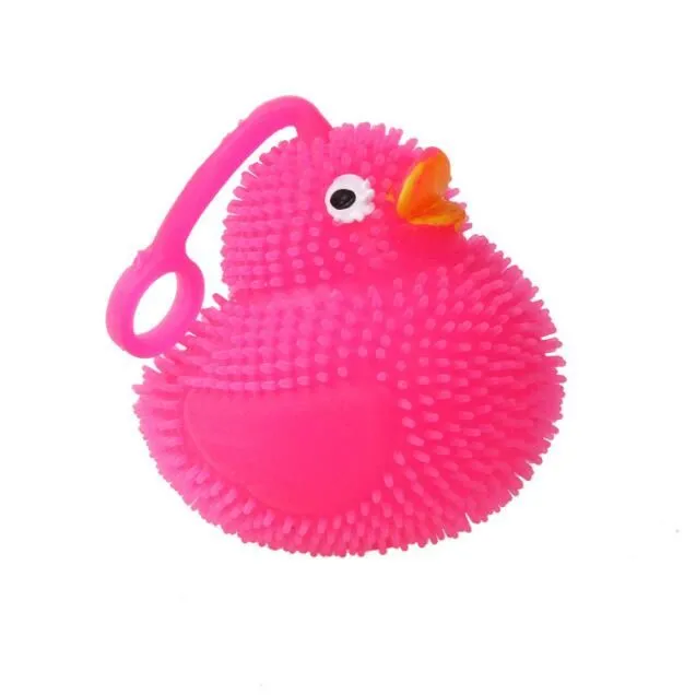 Cute flashing chick toy lighted up bouncing ball toys children chrsitmas gift Creative glowing chiken animal toys