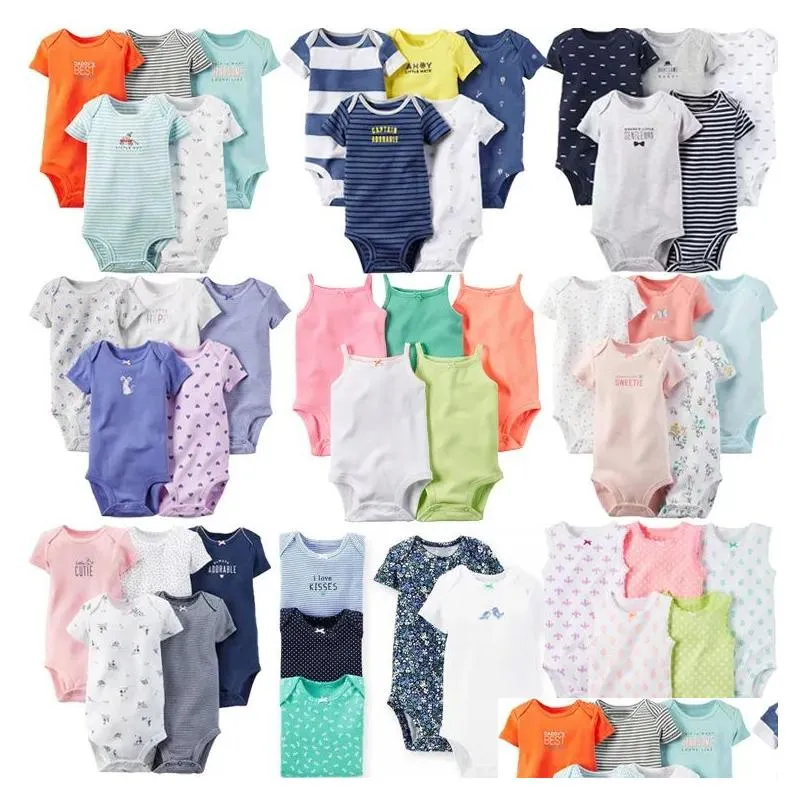 Uniesx Newborn Baby Rompers Clothing 5Pcs Lot Infant Jumpsuits Cotton Children Roupa De Bebe Girls Boys Baby Clothes ZZ