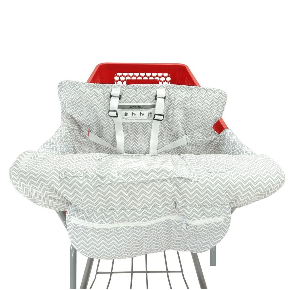 Stroller Parts Accessories Accessories 2 In 1 Washable Trolley Protection Comfortable Safety Shopping Cart Cover Phone Foldable For Baby High Chair