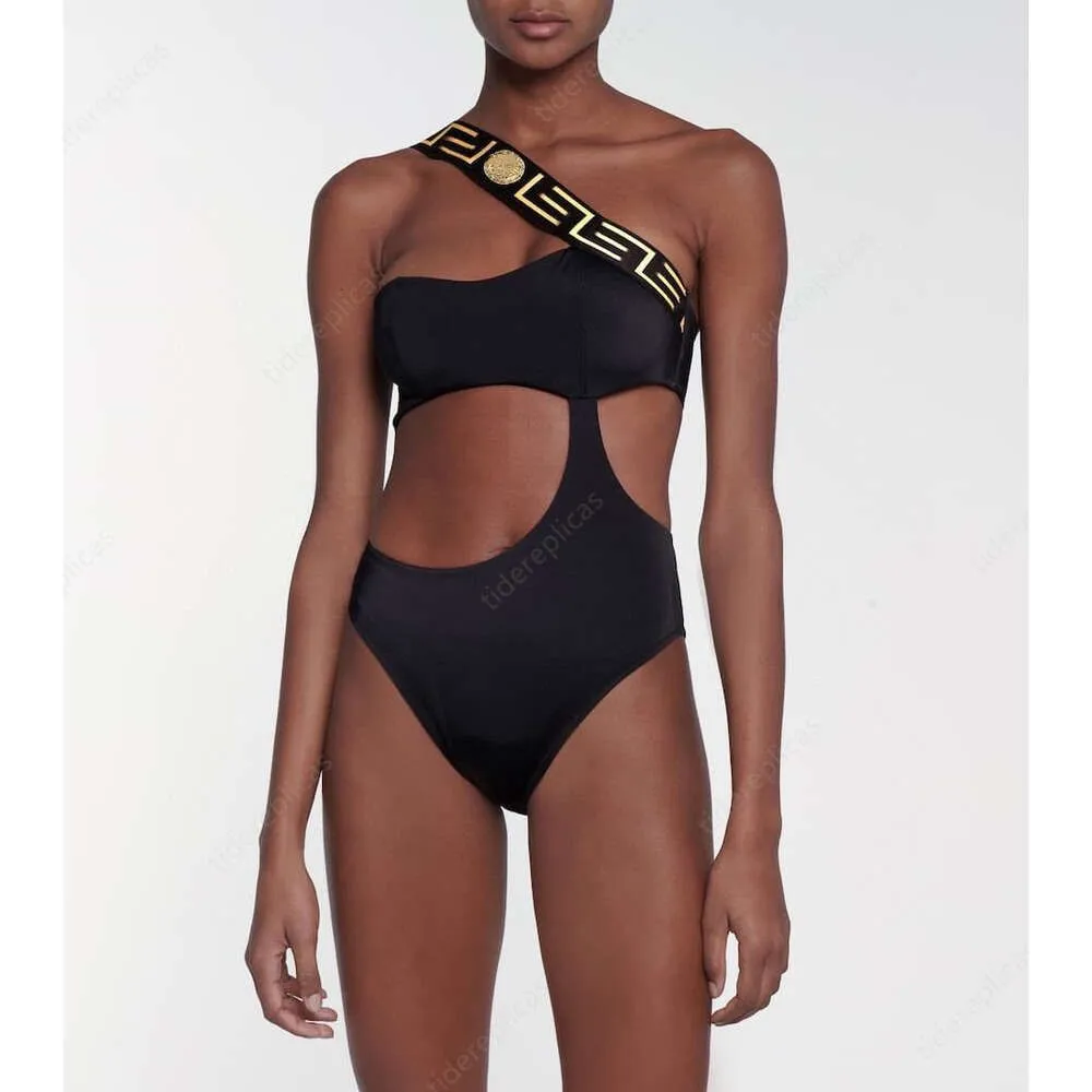 bathing suits designer bikini designer swimsuit swimwear designer sexy swim suit one piece swimsuit womens black sunscreen quick drying polyester