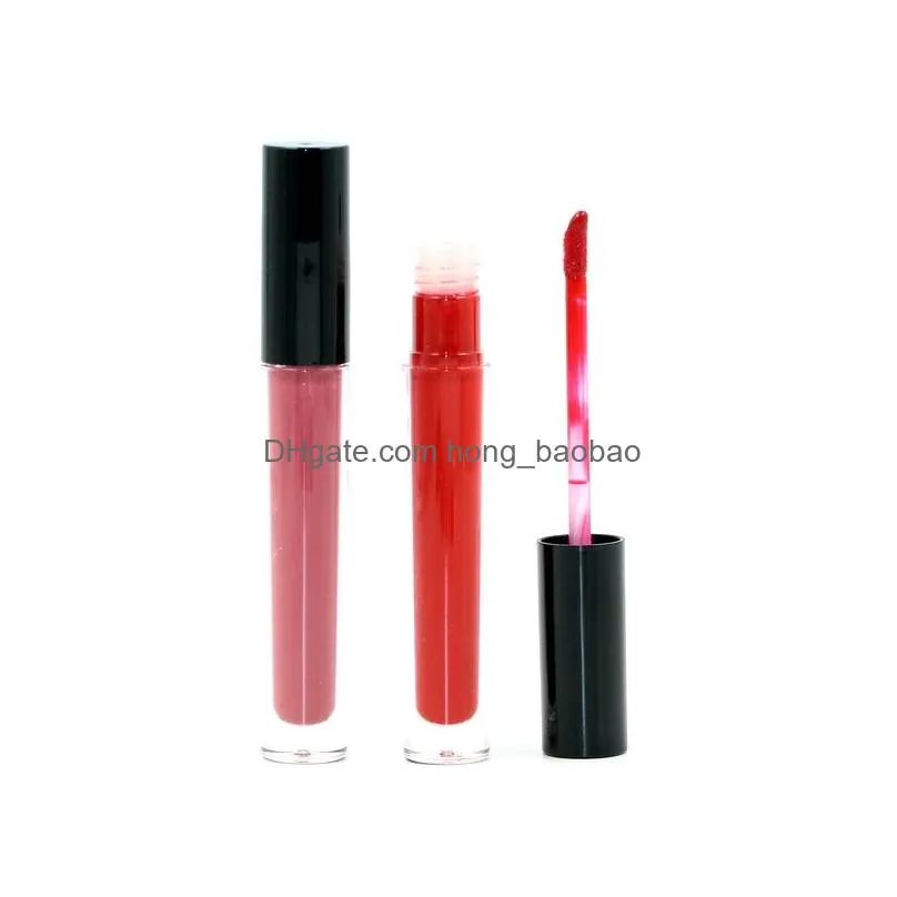 metal matte lip gloss makeup lipgloss tube liquid lipstick 12 colors nutritious hydrating natural coloris beauty wholsale make up lip
