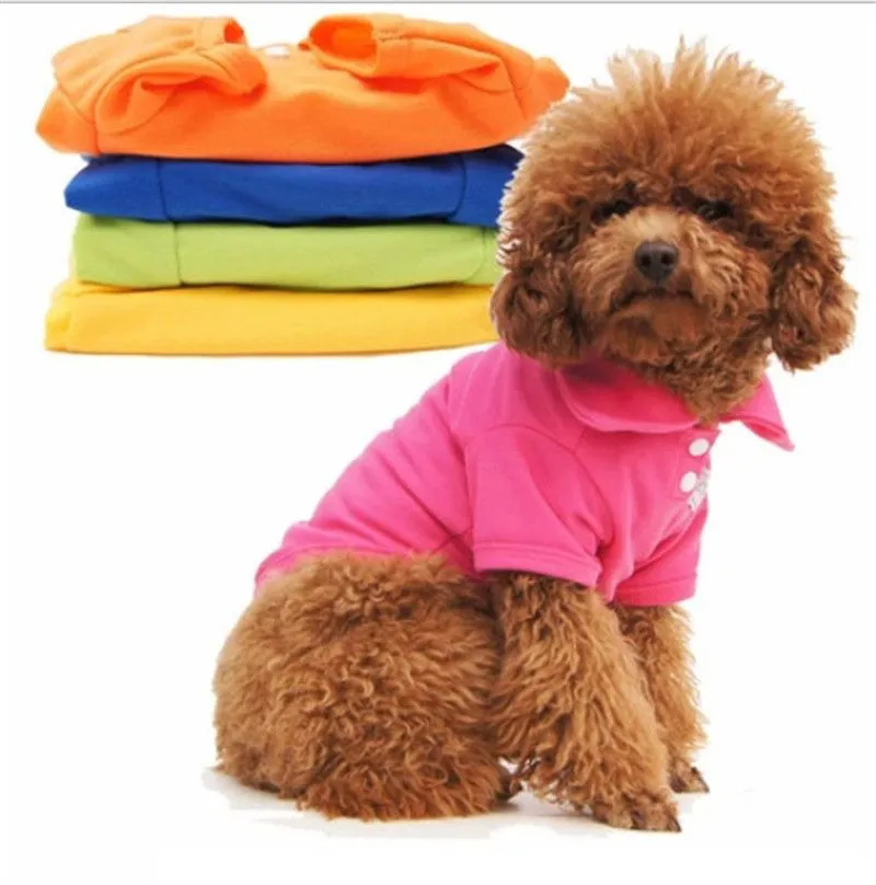 Pet Dog Clothes Fashion Cotton Vest Winter Warm Dog`s Coat Teddy Cute Trendy Sweatshirt Outerwears DHL Free Shipping