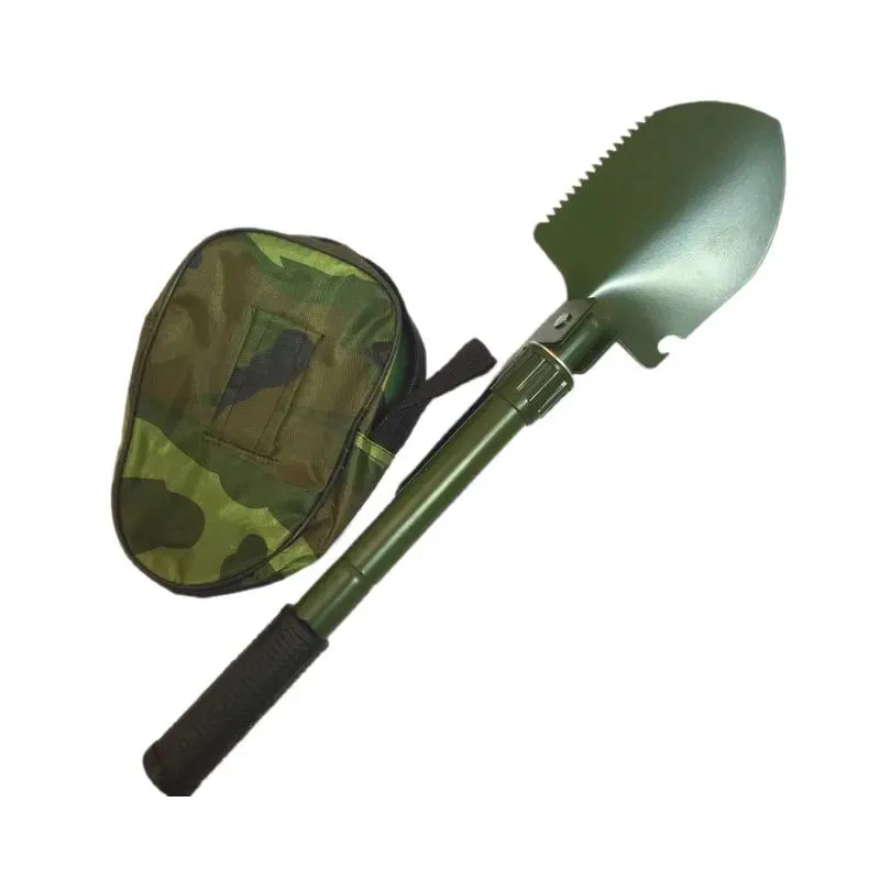 Hand Tools Shovel Foldable Military Spad Camping Multifunctional Outdoor Survival Portable Engineer Carbon Steel Folding Shovel Gadget