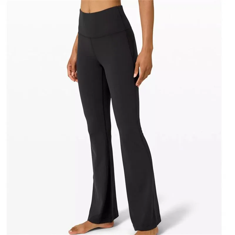 Yoga pants lululemens womens leggings clothes full length skinny flare 5 colors available elastic waist designer Sunscreen design