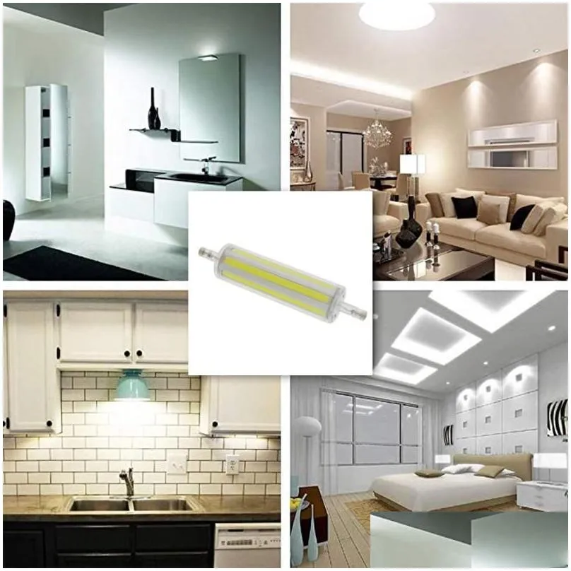 Bulbs LED Light R7S 78mm 15W 30W High Powerful Spotlight 118mm COB Tube Bulb Replace Halogen Lamp 110V 220V