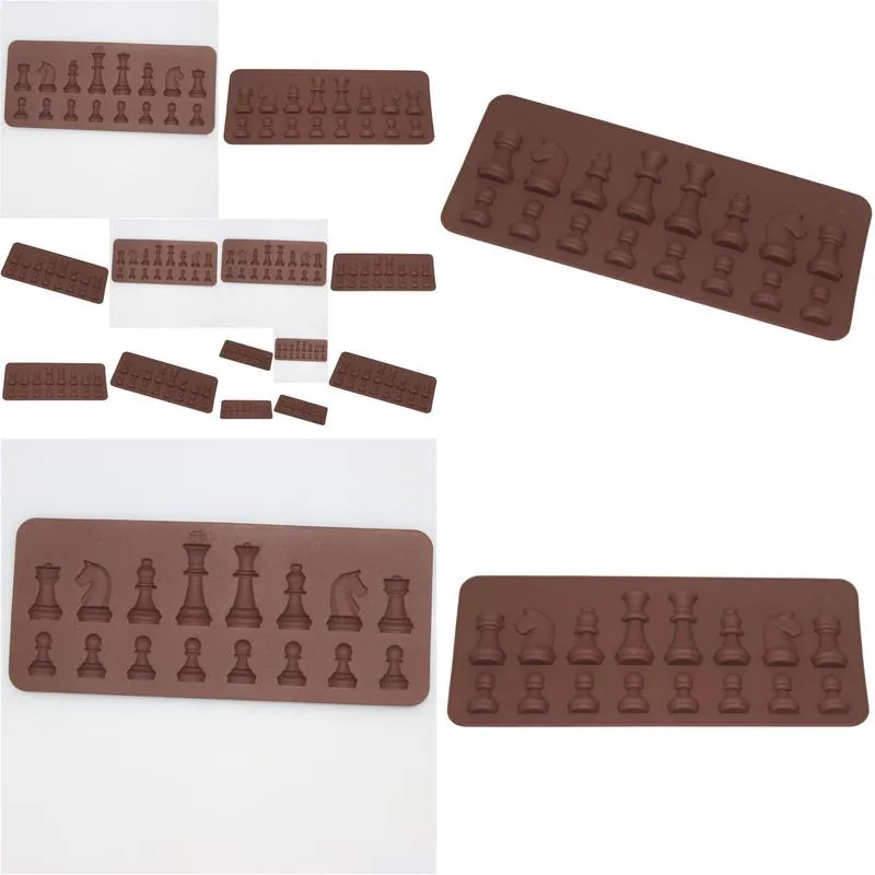 Baking Moulds New International Chess Sile Mod Fondant Cake Chocolate Molds For Kitchen Drop Delivery Home Garden Kitchen, Dining Bar Dhvc0