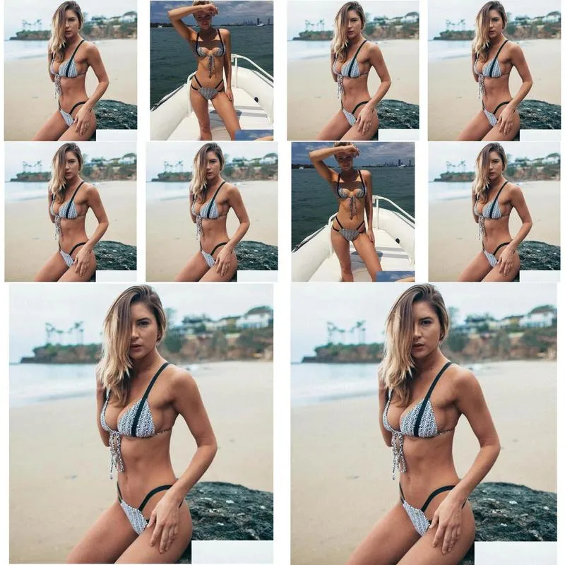 MJ-11 2019 New Sexy High Waist Bikini Swimwear Women Swimsuit Push Up Biquini Ruffle Bathing Suit Bandage Beach Wear Swim Suit Female