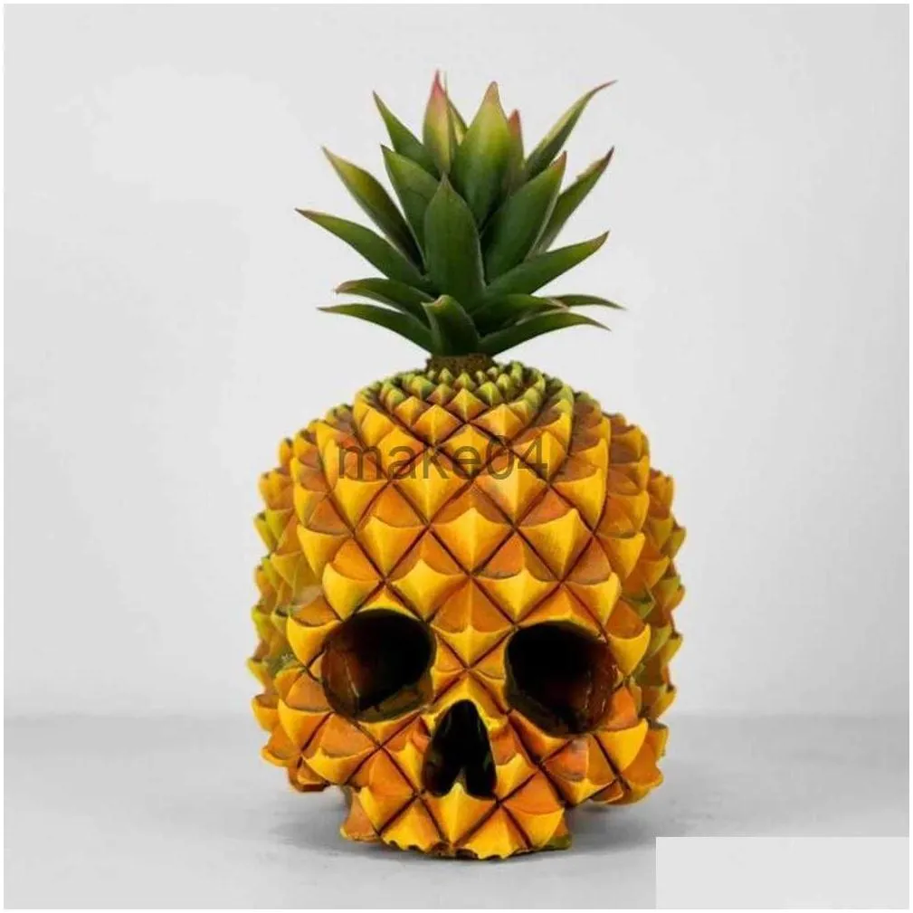 Novelty Items Pineapple Skl Decor Head Design Decorative Widely Applied Halloween Creative Ornaments For Living Room Drop Delivery Dhart