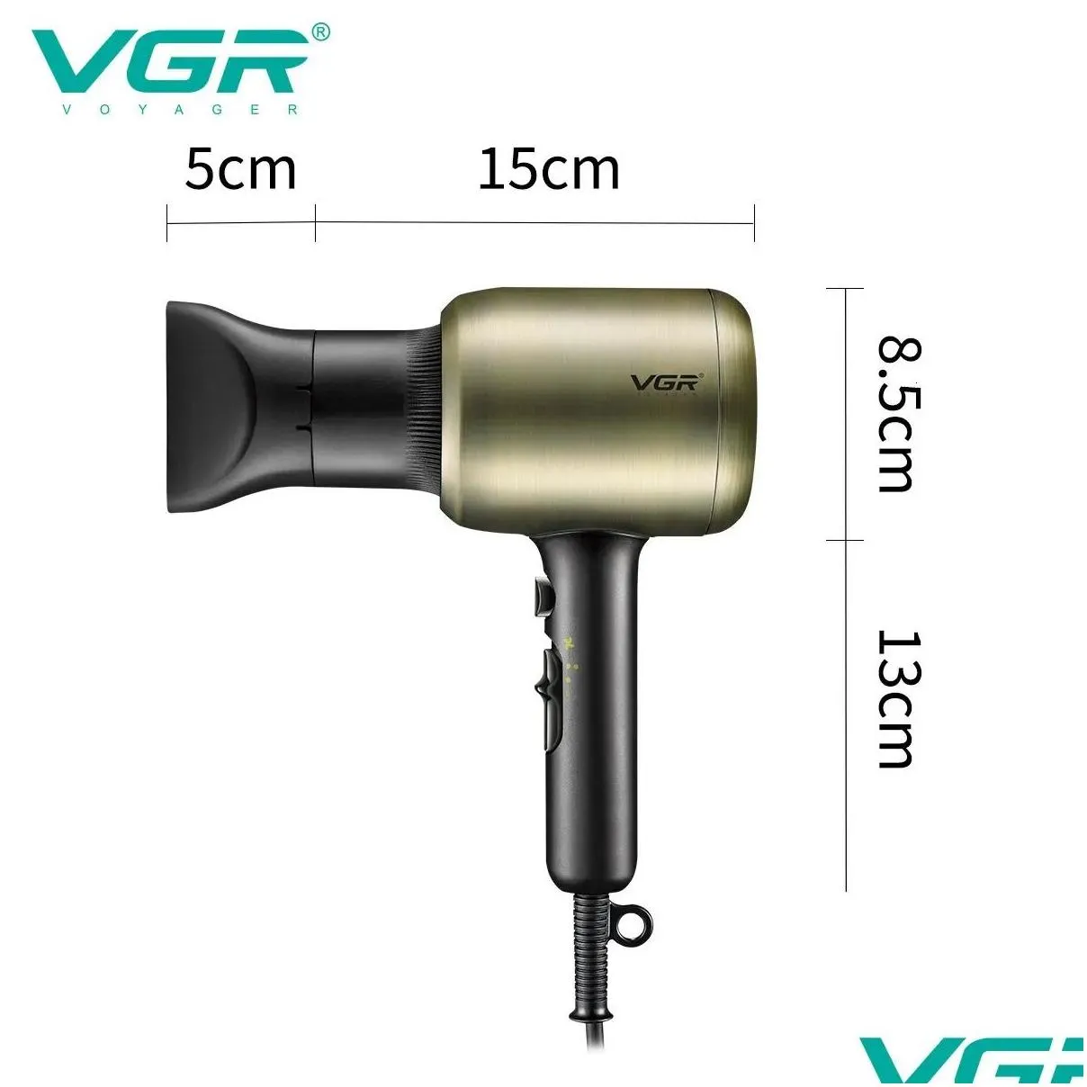 Hair Straighteners VGR Dryers Professional Chaison Dryer Wired Blow and Cold Adjustment Salon for Household Use V 453 231122