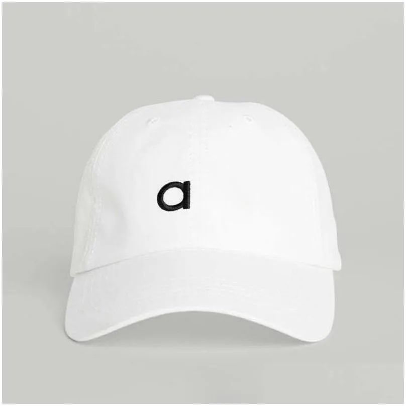 AL Yoga Off-Duty Cap Trucker Hats Baseball Cap Cotton Embroidery Hard Top Man and Women Casual Holiday Sun Protection Sun Hat UV Resistant Train Running Duck Tongue