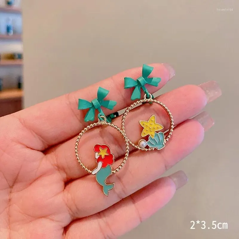 Backs Earrings Cute Girls Cartoon Flower Bear Holeless Ear Clip Earring Pins For Women Clips Children Student Jewelry Accessories