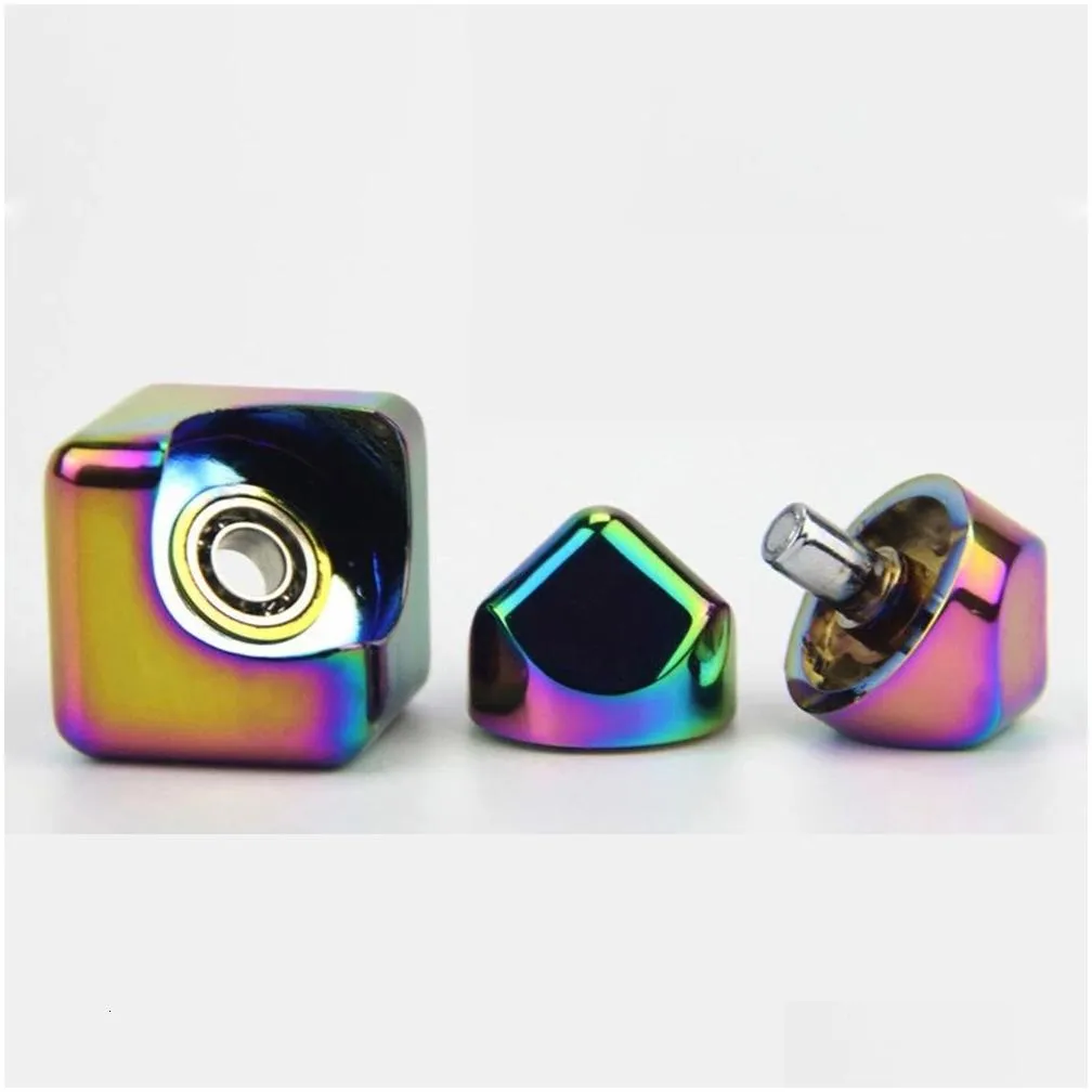 Spinning Top Colorful Magnetic Fidget Spinner Relief Toys for Children Hand Metal Spinner Desk Adult Gyroscope Toys Gifts