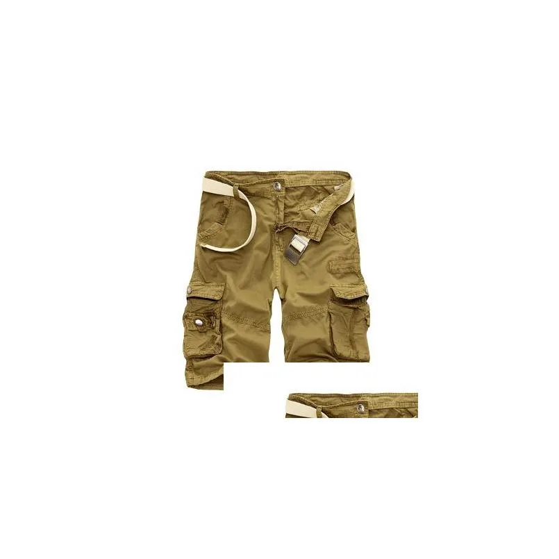 Men`S Pants Mens Military Cargo Brand New Army Camouflage Tactical Shorts Men Cotton Loose Work Casual Short Plus Size Q190427 Drop D Dhols
