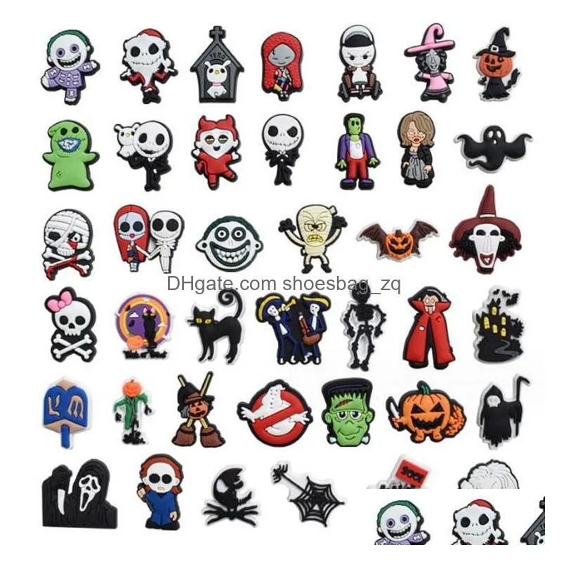 Fast timeliness cartoon PVC Shoe Charms Shoes Buckles Bands Fit Bracelets accessories Wristband Boys Girls Gift Hat Decoration