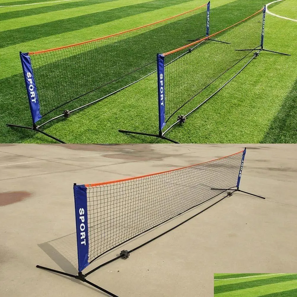 Rackets Badminton Rackets Simple /4m/5m/6m Tennis Training Net Badminton Net Outdoor Tennis Net Mesh Volleyball Net Practice 230303