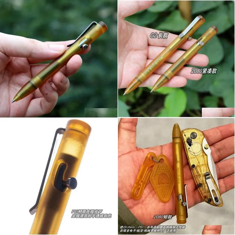 EDC Imported PEI and Alloy Signature Pen Writing Multifunctional Portable Outdoor Tools 240126