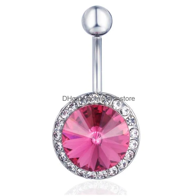 YYJFF D0444 New Flower Belly Button Body Piercing Navel Stud