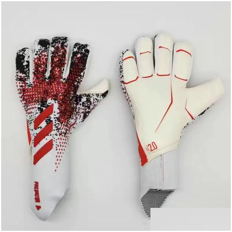 Sport Soccer Goalie Goalkeeper Gloves for Kids Boys Children College Mens Football Gloves with Strong Grips Palms Kits