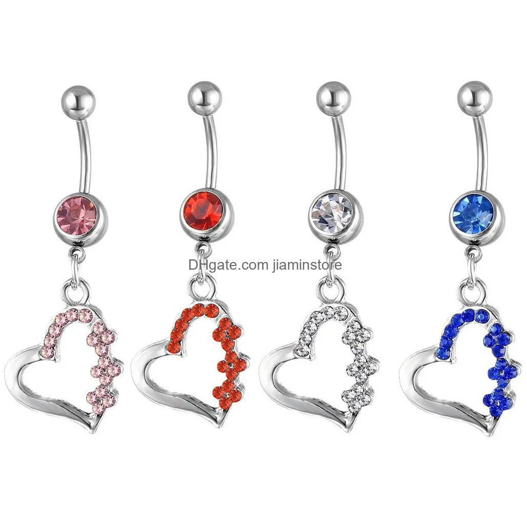 YYJFF D0108 Bowknot Belly Navel Ring Mix Colors