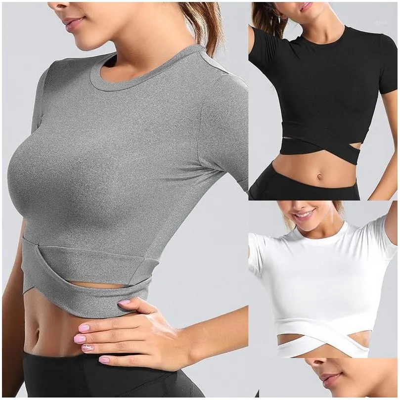 Yoga Suit Women Sports Slim Sexy Yoga Tops Workout Fitness Clothes Seamless Wrap Bra Gym Activewear Running Shirt1