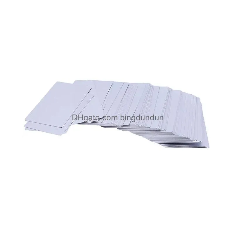 100Pcs Aluminum Alloy Blanks Card For Customer Laser Engraving DIY Gift Cards Metal Business Cards2154118