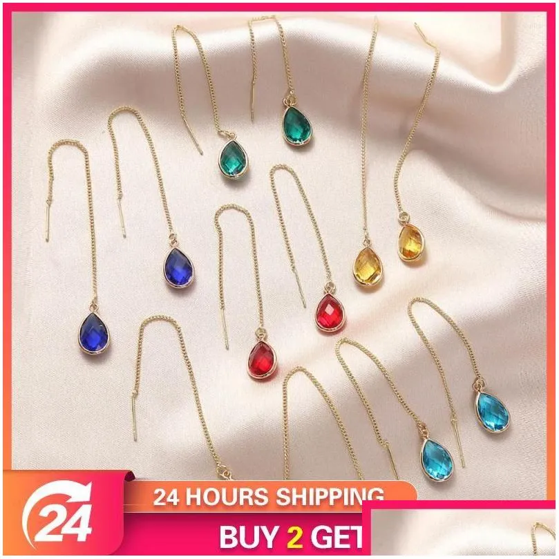 Dangle Earrings Long Tassel Fashion Rhinestone Pearl Jewelry Gifts Elegant Sweet Crystal