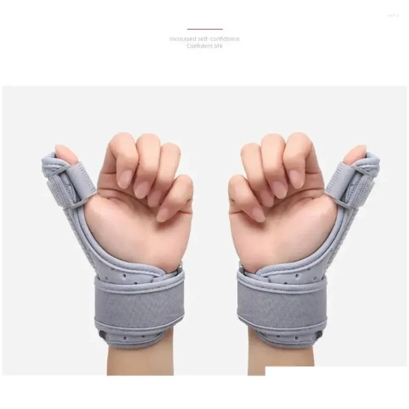 Wrist Support Composite Cloth Hand Brace Accessories Adjustable Aluminum Alloy Grey Black
