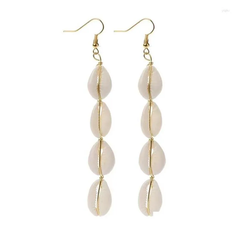 Dangle Earrings Fashion Shell Conch Summer Ocean Pearl Drop Earring Accessories Bohemain For Female Wedding Gifts