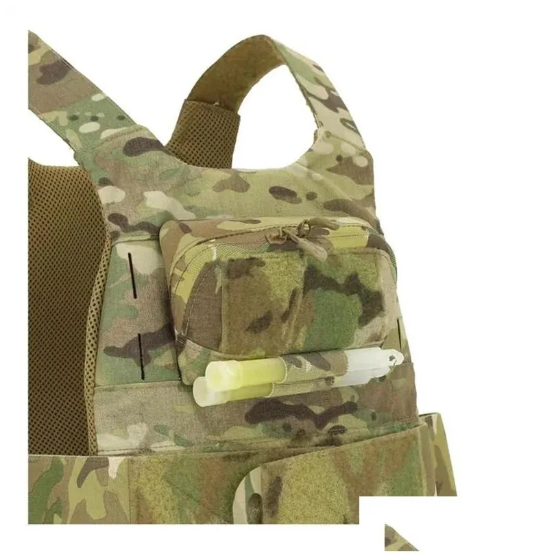 Bags Tactical Admin Pouch Military Vest Expansion Multicam Chest Map Panel Hanging Bag Storage Gear
