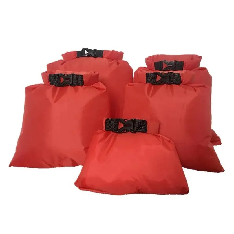 Bags 5pcs Waterproof Dry Bag Outdoor Beach Buckled Storage Sack Travel Drifting Swimming Snorkeling Bags Accessories