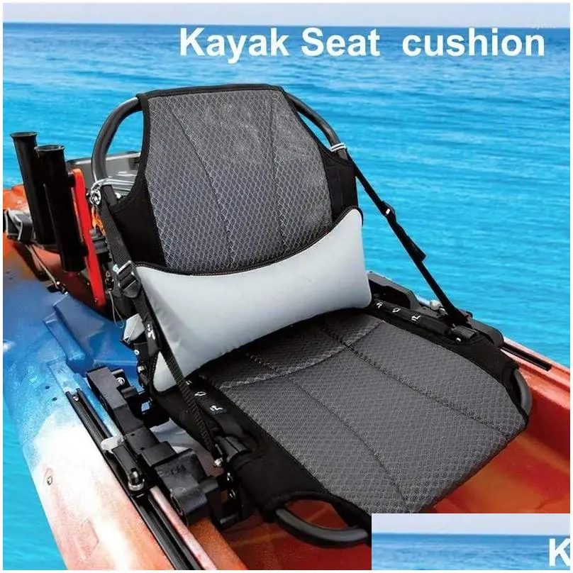 Pillow Lumbar Ed Seat Pad Airplane Inflatable Kayak Support Back Chair Float Paddle Bag Travel