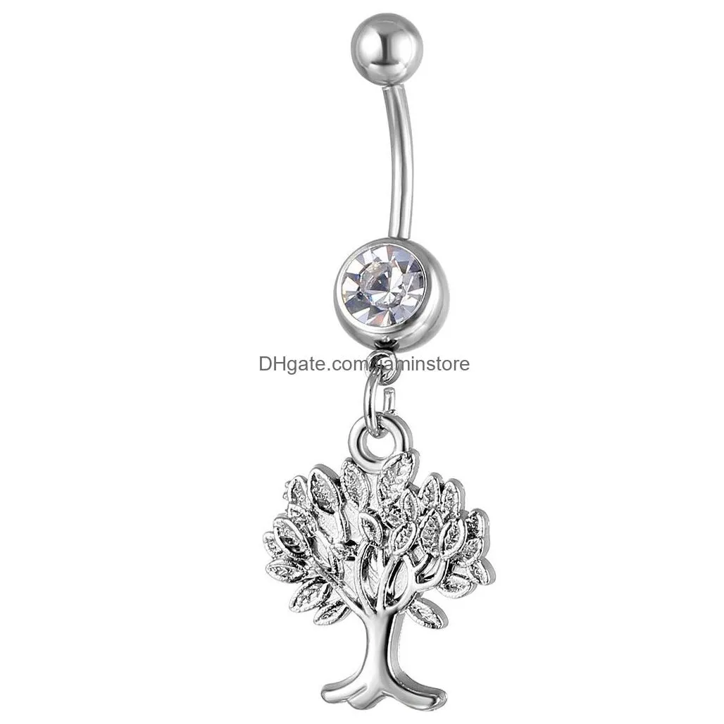 YYJFF D0016 Cross Belly Navel Button Ring Mix Colors