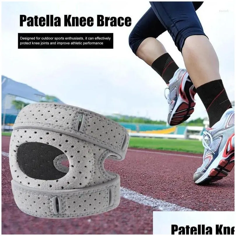 Knee Pads Patella Brace Support Strap Adjustable Tendon Stabilizer Anti-Slip Absorbing For Running Jump Rope