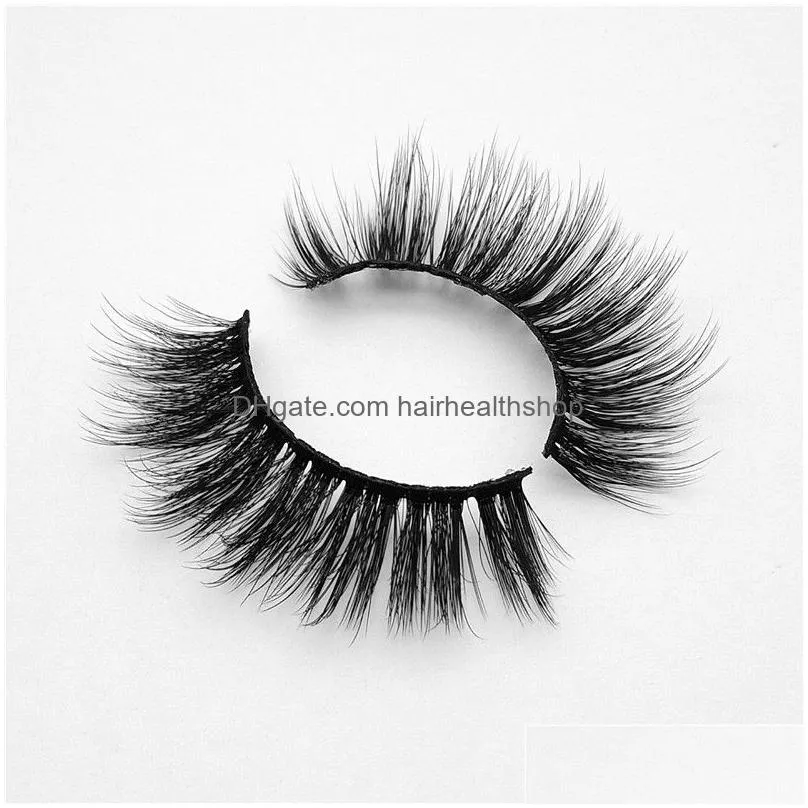 Faux 3D Mink Eyelashes Natural Thick False Eyelash Soft Long Eye Lashes Wispy Cruelty Free Lash Extension for Beauty Makeup