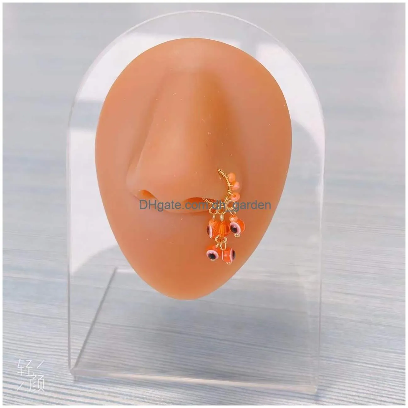 Beaded Nose Rings Mti Style Copper Inlaid Zircon Puncture Ring Jewelry Wholesal Drop Delivery Bracelets Dhgarden Dhcbk