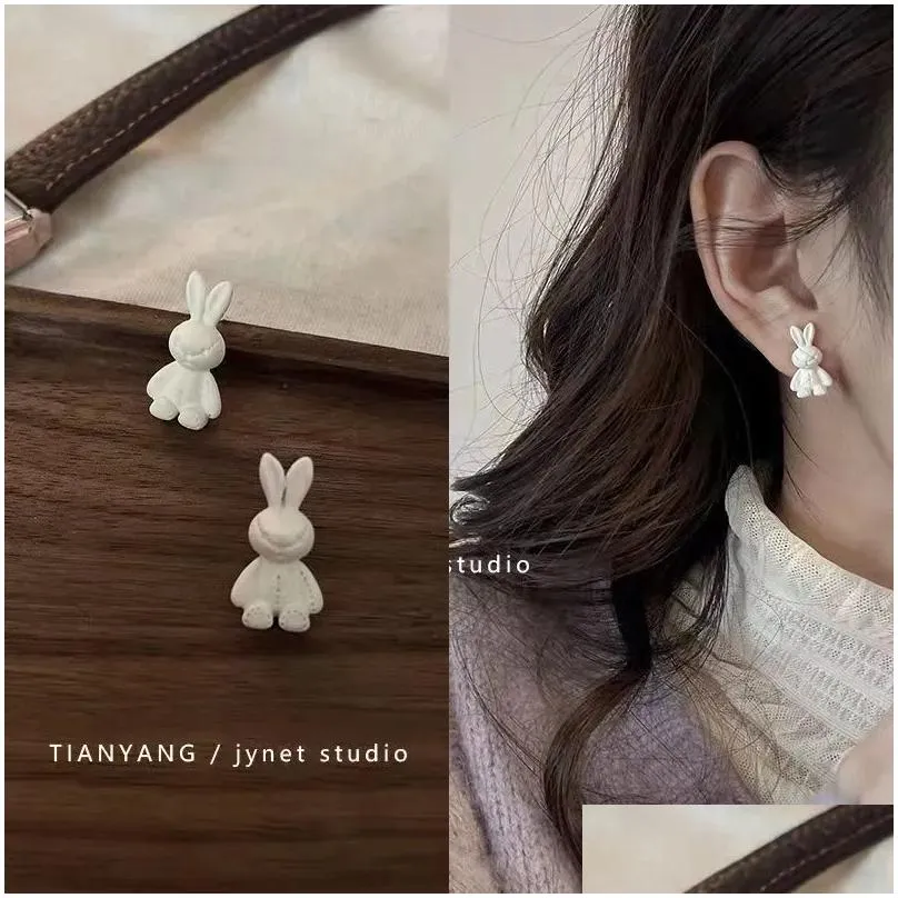 Dangle Earrings 2023 Fashion Y2k Korean Love Heart Pink Flowers For Women Teenager Cute Sweet Ear Studs Party Wedding Gift Jewelry
