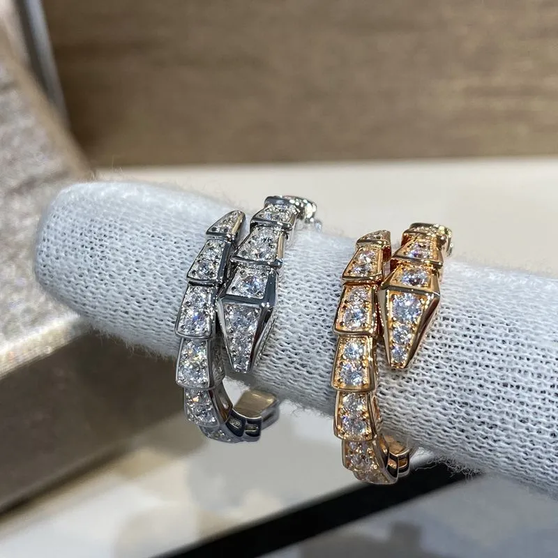 anillo knot twist rings 18K gold plated Rings snakee wrapp ringg luxury jewelry 3 colors jewlry unisex size 7 8 9 ring lover anillos luxury serpentii ringgs set