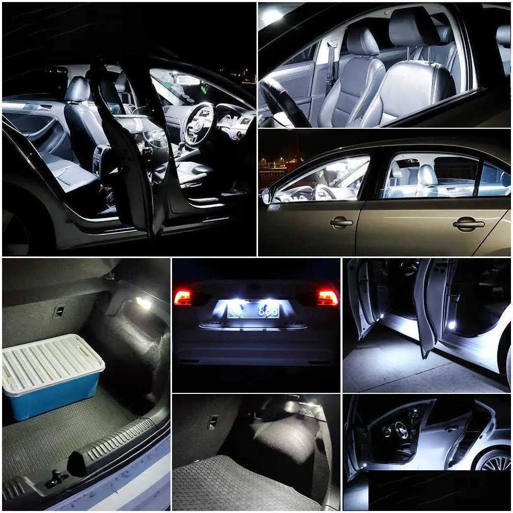 New 1pcs Festoon 31mm 36mm 39mm 41mm Super Bright 3014 LED Bulb C5W C10W Car License Plate Light Auto Interior Reading Dome Lamp