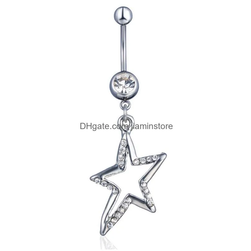 YYJFF D0741 Belly Navel Button Ring