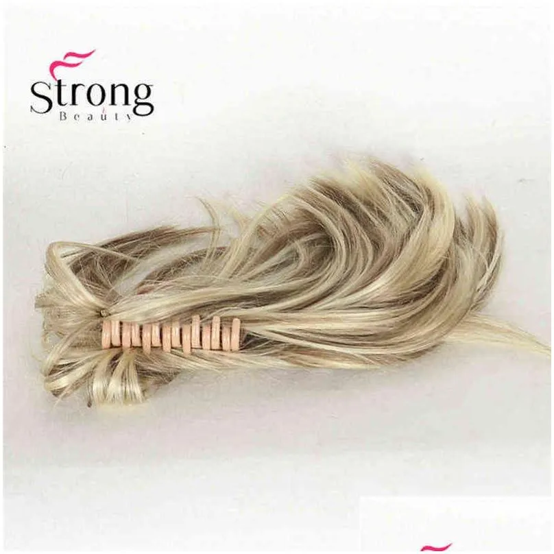 Women`s Ladies Girls Synthetic short Curly Amazing shape Claw Clip tail Tail Hair Extension COLOUR CHOICES 2101083265568