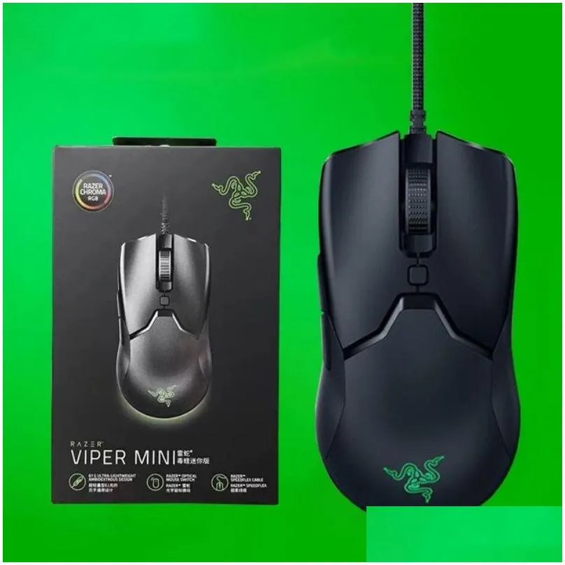 Razer Mice Chroma USB Wired Optical Computer Gaming Mouse 10000dpi Optical Sensor Mouse Deathadder Game Mice With Retail Box