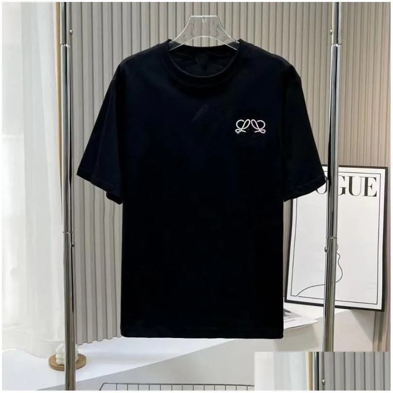 Summer 3D relief T-Shirts Men and Women Cotton Tee Letter Solid Short Sleeve Round Neck Casual T-Shirt